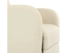 Vente-unique Fauteuil Kunstleer-Dallas Fauteuil, Creme