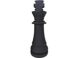 MYLIA Tuindecoratie-Decoratief Standbeeld Schaakspel In Cement Koning - B. 24,5 X H. 68 Cm - Gambit