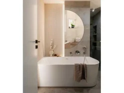 Vente-unique Spiegel-Decoratieve Halfcirkel Wandspiegel 1/2 O60