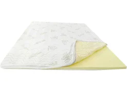 NATUREA Topmatras-Dekmatras Met Vormgeheugenschuim Aloe Vera Van - 140 X 190 Cm