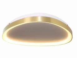 OZAIA Plafondlamp-Design-Plafondlamp Met Variabele Ledverlichting - Aluminium En Metaal - D65 - Goudkleurig - Granby