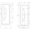 Vente-unique Voordeur-Deur Van Geglazuurd Staal En Inox H.207 X B.100 Cm Antraciet - Links Duwen - Covas