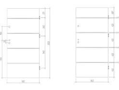 Vente-unique Voordeur-Deur Van Massief Staal En Inox H.207 X B.100 Cm Antraciet - Links Duwen - Naxara