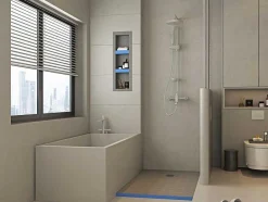 Shower & Design Douchebak-Douchebak Klaar Om Te Betegelen Delos Sifon Inbegrepen - 1600 X 900 X 40 Mm - Snijdbaar