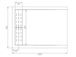 Shower & Design Douchebak-Douchebak Lyros Inclusief Sifon - 1200 X 900 X 40 Mm - Antraciet
