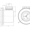 Shower & Design Douchebak-Douchebak Lyros Inclusief Sifon - 1600 X 800 X 40 Mm - Antraciet