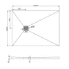 Shower & Design Douchebak-Douchebak Om Te Betegelen Delos 1200X900X40 Mm