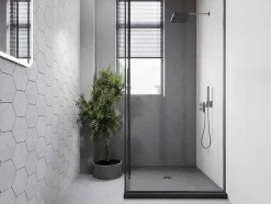Shower & Design Douchebak-Douchebak Om Te Plaatsen Van Beton - L90 X B90 X H4 Cm - Zamzor
