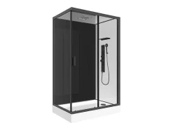 Shower & Design Douchecabine-Douchecabine Massagefunctie - Omkeerbare Installatie - L110 X B80 X H215 Cm - Fomira