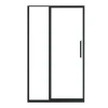 Shower & Design Douchewand-Douchedeur In Industriele Stijl - Zwart Mat - 120 X 195 Cm - Toroni