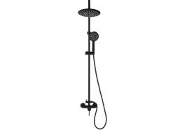 Shower & Design Douchekolom-Douchekolom Aita Van Mat Zwart Roestvrij Staal - 127 Cm