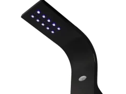 Shower & Design Douchekolom-Douchekolom Felicita Met Thermostaatkraan, Balneotherapie En Led-Verlichting - 20*165Cm - Zwart