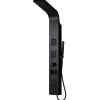 Shower & Design Douchekolom-Douchekolom Met Massagestralen Tyra - Zwart - 20*150 Cm