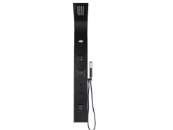 Shower & Design Douchekolom-Douchekolom Met Massagestralen Tyra - Zwart - 20*150 Cm