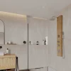 Shower & Design Douchekolom-Douchekolom Met Massagestralen Solal Van Bamboe - 20 X 140Cm