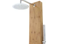 Shower & Design Douchekolom-Douchekolom Met Massagestralen Solal Van Bamboe - 20 X 140Cm