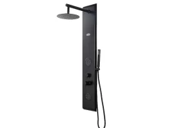 Shower & Design Douchekolom-Douchekolom Met Massagestralen Jubida - Zwart - 20*130 Cm