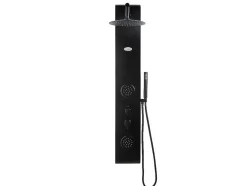 Shower & Design Douchekolom-Douchekolom Met Massagestralen Jubida - Zwart - 20*130 Cm