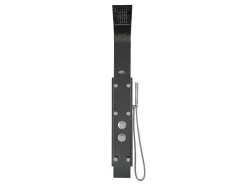 Shower & Design Douchekolom-Douchekolom Met Massagestralen Evana - Zwart - 45 X 150 Cm