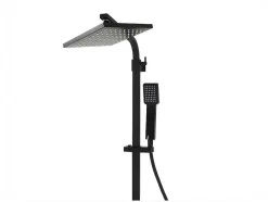 Shower & Design Douchekolom-Douchekolom Peneda Van Mat Zwart Roestvrij Staal - 125 Cm