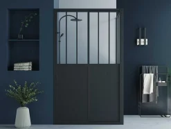Shower & Design Douchewand-Douchescherm Met Schuifdeur - 120 X 80 X 195 Cm - Urbanik