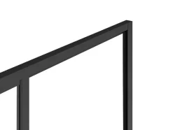 Shower & Design Douchewand-Doucheschuifdeur In Industriele Stijl - Zwart Mat - 120 X 195 Cm - Toroni