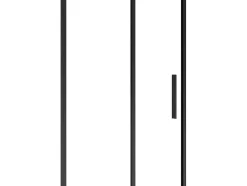 Shower & Design Douchewand-Doucheschuifdeur In Industriele Stijl - Zwart Mat - 120 X 195 Cm - Toroni