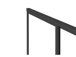 Shower & Design Douchewand-Doucheschuifdeur In Industriele Stijl - Zwart Mat - 120 X 195 Cm - Toroni