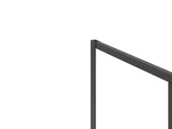 Shower & Design Douchewand-Douchewand Met Draaideur, Mat Zwart, Industriele Stijl - 120 X 80 X 195 Cm - Toroni