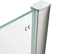 Shower & Design Douchewand-Douchewand Paulina Ii Gezeefdrukt Glas - 90 X 190 Cm