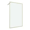 Shower & Design Douchewand-Douchewand Voor Inloopdouche 120 X 200 Cm Goudkleurig Gehard Glas Amberi