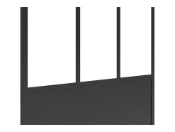 Shower & Design Douchewand-Douchewand Voor Inloopdouche Matzwart Industriele Stijl 100 X 200 Cm Urbanik