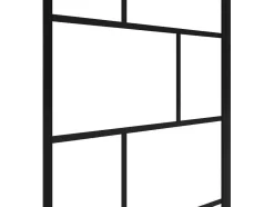 Shower & Design Badscherm-Draaibaar Badscherm Met Industriele Stijl - 80 X 140 Cm - Mat Zwart - Glas - Rivanon