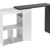 Vente-unique Barmeubel-Draaibaar Barmeubel Saturne - Wit En Beton
