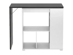 Vente-unique Barmeubel-Draaibaar Barmeubel Saturne - Wit En Beton