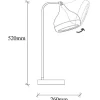 OZAIA Lamp-Draaibare Bureaulamp Van Metaal Yildo - D17 X H52 Cm - Zwart En Koperkleurig
