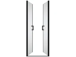 Shower & Design Douchewand-Draaibare Douchedeur - 70 X 195 Cm - Matzwart - Gehard Glas - Sarasota