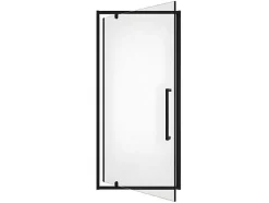 Shower & Design Douchewand-Draaibare Douchedeur Van Matzwart Metaal - Industriele Stijl - 80 X 195 Cm - Tamri