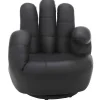 Vente-unique Handstoel-Draaiende Fauteuil Catchy Van Kunstleer - Rood