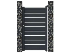 EXPERTLAND Hekjes & Poorten-Draaihekje Van Aluminium - Antraciet - L100Xh176 Cm - Primo