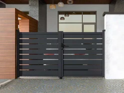 EXPERTLAND Hekjes & Poorten-Draaihekje Van Aluminium - Antraciet - L100Xh176 Cm - Primo