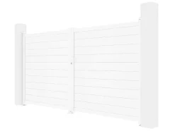 EXPERTLAND Hekjes & Poorten-Draaipoort Van Aluminium B355 X H181 Cm Wit - Nazario