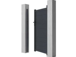 EXPERTLAND Hekjes & Poorten-Draaipoort Van Aluminium Antraciet - L103 X 166 Cm - Nazario