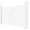 EXPERTLAND Hekjes & Poorten-Draaipoort Van Aluminium L305 X H181 Cm Wit - Nazario