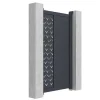 EXPERTLAND Hekjes & Poorten-Draaipoort Van Aluminium Met Motieven - Halfopengewerkt - L. 103 X H. 181 Cm - Antraciet - Gregor
