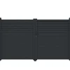 EXPERTLAND Hekjes & Poorten-Draaipoort Van Aluminium - L. 305 X H. 181 Cm - Antraciet - Viazo