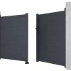 EXPERTLAND Hekjes & Poorten-Draaipoort Van Aluminium Antraciet - L305 X 166 Cm - Nazario
