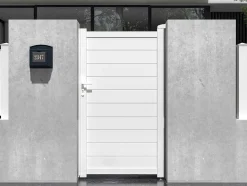 EXPERTLAND Hekjes & Poorten-Draaipoort Van Aluminium L103 X H181 Cm Wit - Nazario