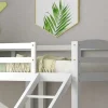 ModernLuxe Kinderbed Stapelbed-Driepersoonsstapelbed Met Lattenbodem - 90X200Cm - Massief Hout - Wit
