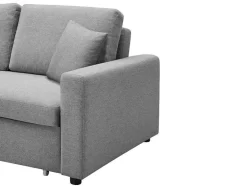 Vente-unique Driezitsbank-Driezits Bedbank Van Stof Inizor - Lichtgrijs